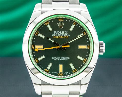 rolex milgauss green limited edition|rolex milgauss price chart.